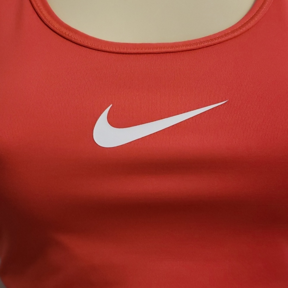 Nike Dri-Fit Small Orange Non-Padded Sports Bra - Picture 2 of 6